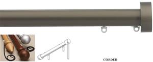 Silent Gliss Corded Metropole 50mm 7640 Antique Bronze Design Endcap Finial