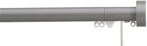 Silent Gliss Corded Metropole 50mm 7640 Slate Grey Design Endcap Finial