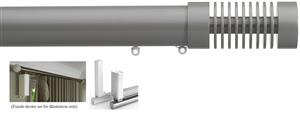 Silent Gliss Electric Metropole 50mm 7650 5190 Motor Slate Grey Groove Cylinder