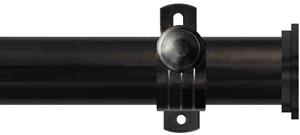 Renaissance Dimensions 28mm Adjustable Eyelet Pole Black Nickel, Fynn Endcap