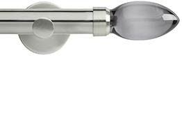 Neo Premium 28mm Eyelet Pole Stainless Steel Cylinder Smoke Grey Teardrop