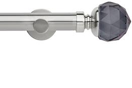 Neo Premium 35mm Eyelet Pole Stainless Steel Smoke Grey Faceted Ball