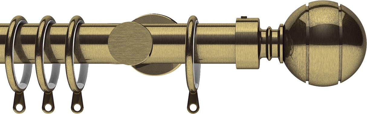 Integra Elements Lexington 28mm Pole Antique Brass