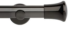 Neo 35mm Eyelet Pole Black Nickel Trumpet