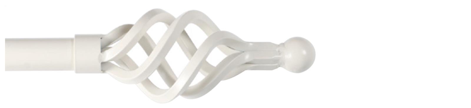 Cameron Fuller 32mm Metal Curtain Pole Chalk Cage