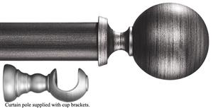 Byron Tiara 35mm 45mm Pole Satin Silver Black, Cup, Modern Ball