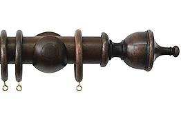 Jones Hardwick 40mm Handcrafted Wood Pole Oak, Urn