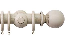 Jones Hardwick 40mm Handcrafted Wood Pole Putty, Plain Ball