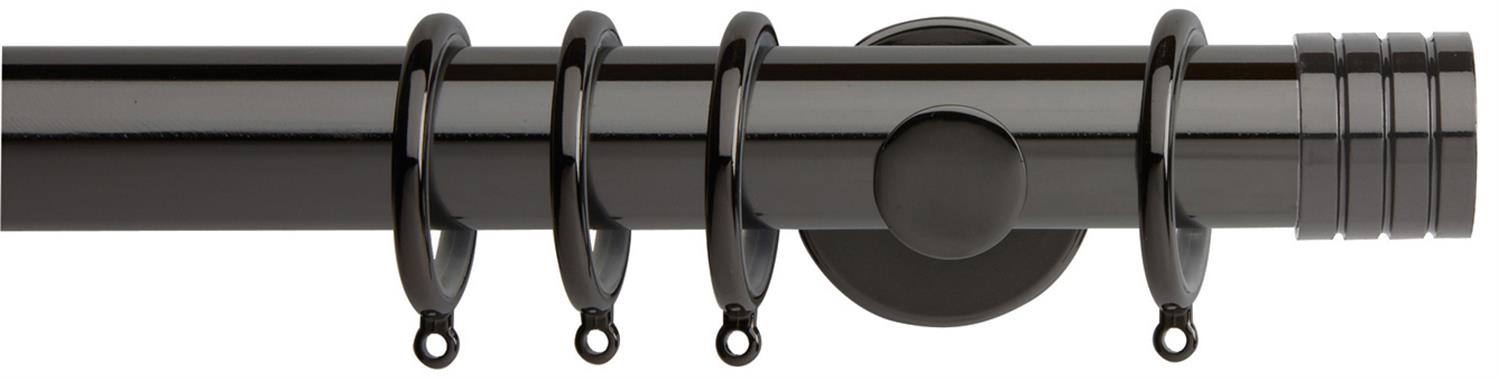 Neo 35mm Pole Black Nickel Stud