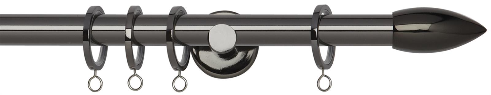 Neo 19mm Pole Black Nickel Bullet