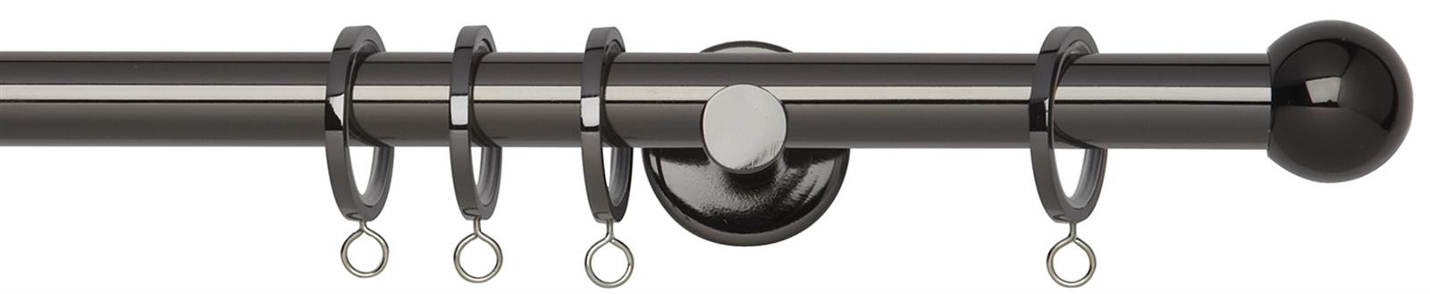 Neo 19mm Pole Black Nickel Ball