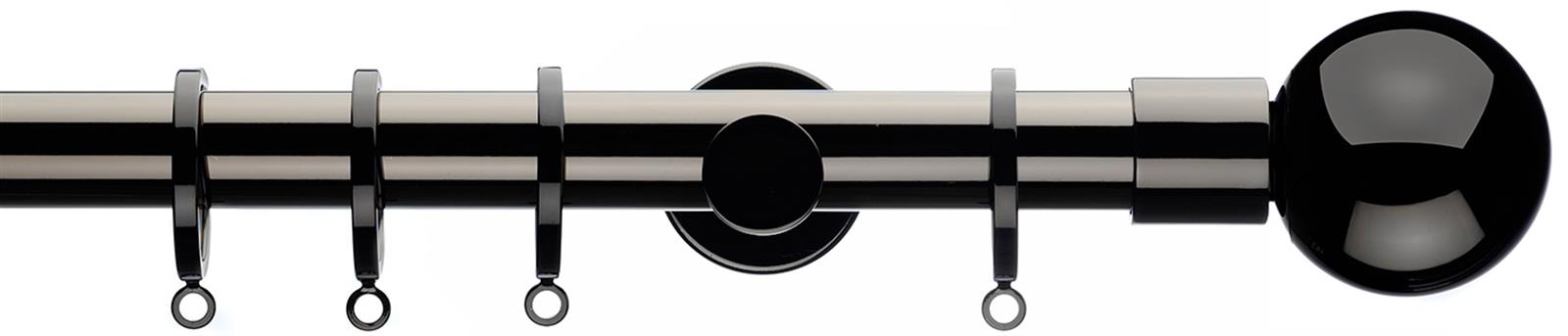 Integra Inspired Lustra 28mm Pole Cylinder Black Nickel Sphera