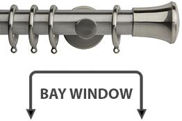 Neo 35mm Bay Window Pole Stainless Steel Trumpet