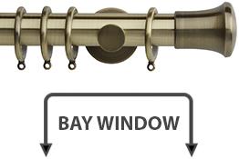 Neo 35mm Bay Window Pole Spun Brass Trumpet