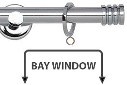 Neo 19mm Bay Window Pole Chrome Stud