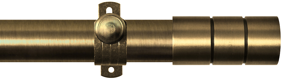 Renaissance Dimensions 28mm Adjustable Eyelet Pole Ant Brass, Cylinder