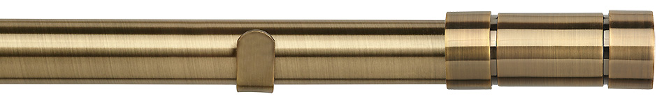Speedy Poles Apart 28mm Eyelet Pole Antique Brass Aspect
