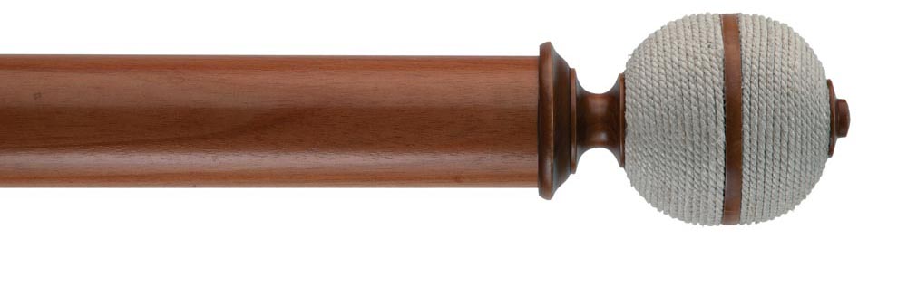 Byron Rope 35mm, 45mm Pole Orb Cherrywood