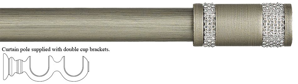 Byron Tiara 35mm Double Pole Dark Pearl, Decor Cylinder