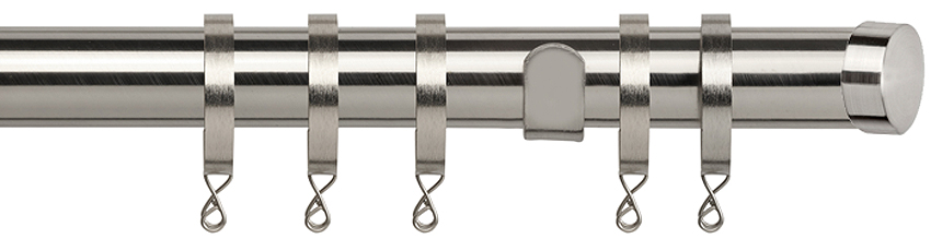 Speedy Poles Apart 28mm Pole Standard Satin Silver, Endcap