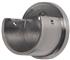 Galleria 50mm Curtain Pole Recess Bracket Brushed Silver