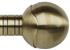 Galleria Metals 50mm Finial Burnished Brass Orb