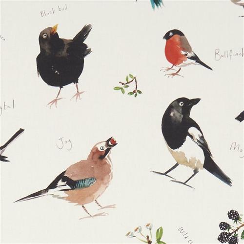 Studio G Village Life, Bird Watch, Cream Fabric