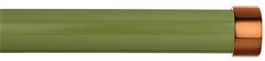 Byron Halo Gloss 35mm 45mm 55mm Pole, Artichoke, Copper Endcap