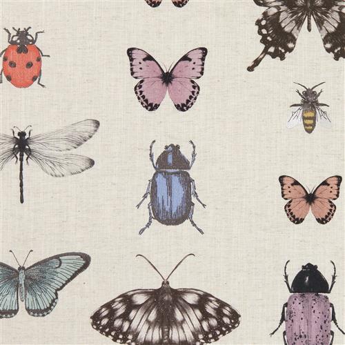 Clarke & Clarke Botanica Papilio Blush_Natural Fabric
