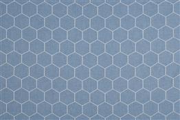 Beaumont Textiles Sherwood Beehive Sky Blue Fabric