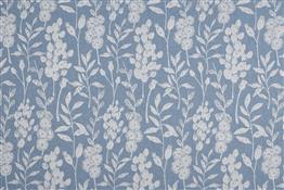 Beaumont Textiles Sherwood Flora Sky Blue Fabric