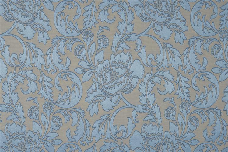 Beaumont Textiles Manor Chatsworth Sky Blue Fabric