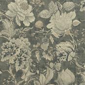 Clarke & Clarke Castle Garden Sissinghurst Charcoal Fabric