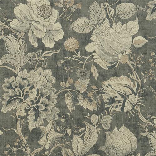 Clarke & Clarke Castle Garden Sissinghurst Charcoal Fabric