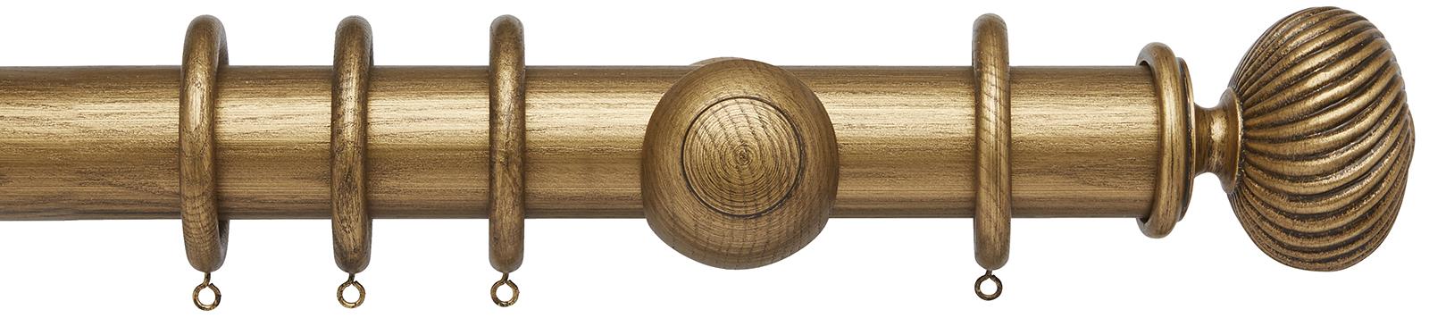 Ashbridge 45mm Wood Pole, Baroque Gold, Seizincote