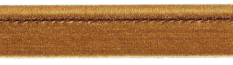 Hallis Opulent Trim Velvet Flanged Cord 5mm Gold