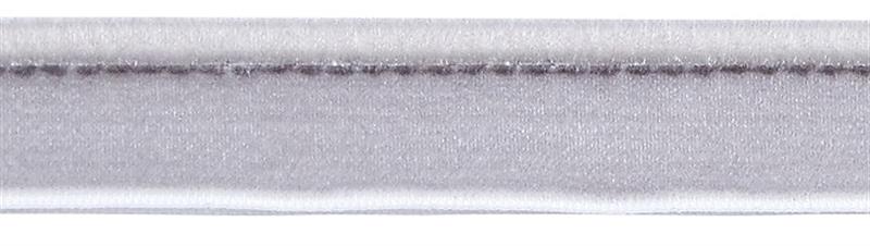 Hallis Opulent Trim Velvet Flanged Cord 5mm Silver
