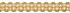 Hallis Opulent Trim Scroll Braid 30mm Gold