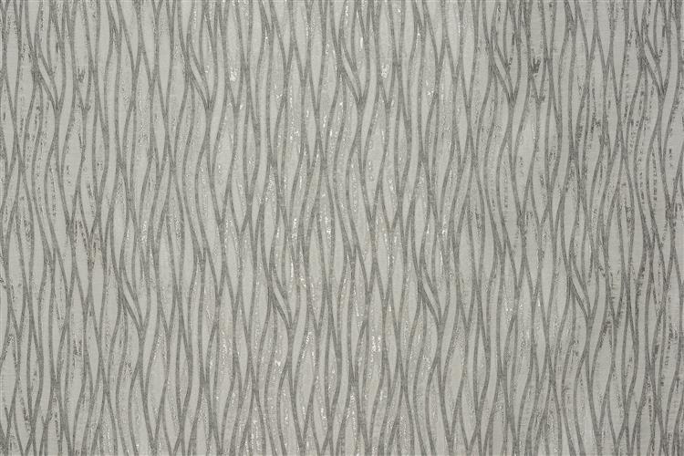 Fryetts Acacia Linear Silver Fabric