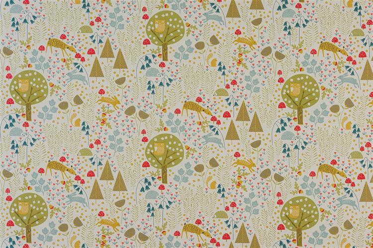 Fryetts Happy Days Wild Wood Multi Fabric