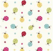 Fryetts Happy Days Ladybird Multi Fabric