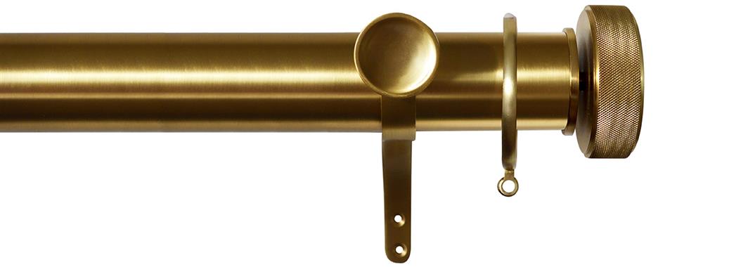 Jones Esquire 50mm Pole Brushed Gold, Etched Disc