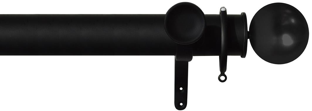 Jones Esquire 50mm Pole Carbon Black, Sphere