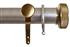 Jones Esquire 50mm Pole Brushed Nickel, Brushed Gold Etched Disc