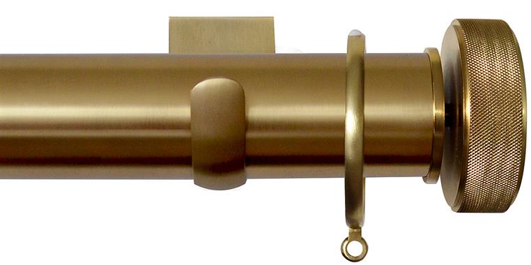 Jones Esquire 50mm Pole Brushed Gold, Square, Etched Disc