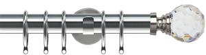 Speedy 35mm Poles Apart IDC Metal Pole Satin Silver Acrylic Ball