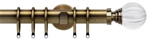 Speedy 35mm Poles Apart IDC Metal Pole Antique Brass, Acrylic Ball