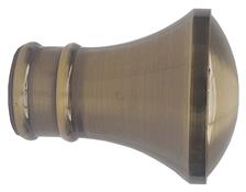 Speedy Poles Apart 35mm Pole Finials Antique Brass, Trumpet