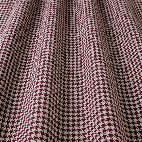 Iliv Brodie Houndstooth Mulberry FR Fabric