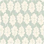 Iliv Imprint Oak Leaf Duckegg Fabric